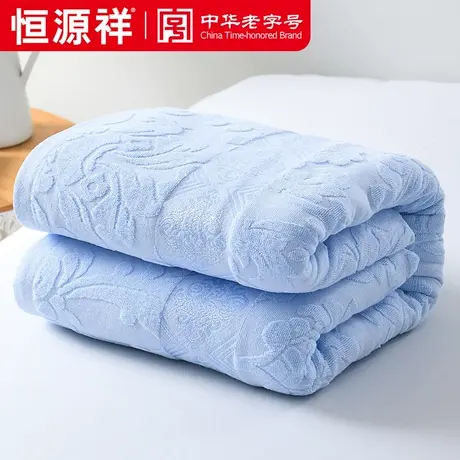 恒源祥全棉老式毛巾被纯棉复古盖毯午睡毯单人怀旧毛巾毯夏凉薄款图片