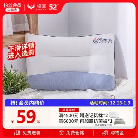 穗宝PR-S42凉感抑菌枕 单人枕芯家用 抑菌护颈舒缓疲劳图片