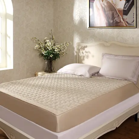 新品 富安娜家纺 正品 床上用品 床垫竹纤维保护床垫 床笠款图片